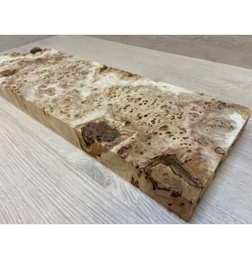 Тополь Кап заготовка на топ под заливку Смешанный ААА 31х160х460 мм - 1шт (под распил)-4