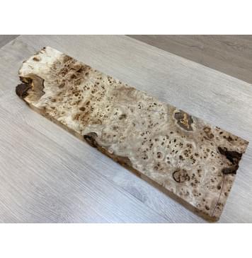 Тополь Кап заготовка на топ под заливку Смешанный ААА 31х160х460 мм - 1шт (под распил)-9