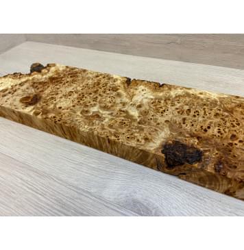 Тополь Кап заготовка на топ под заливку Смешанный ААА 31х160х460 мм - 1шт (под распил)-11