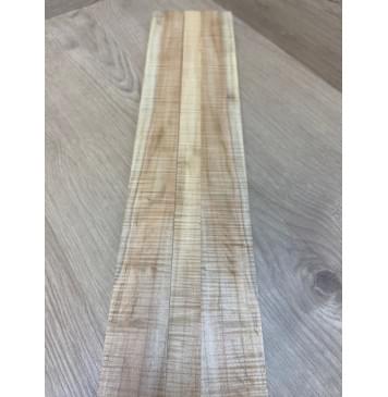 Клен Американский Волнистый заготовка грифа безголовой гитары Радиал А Волна ААА 26.5х(44-23-44)х625 мм - из 3х частей-7