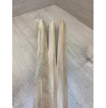 Клен Американский Волнистый заготовка грифа безголовой гитары Радиал А Волна ААА 26.5х(44-23-44)х625 мм - из 3х частей-10