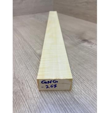 Клён Американский Белый Волнистый заготовка грифа для Безголовой гитары Радиал ААА Волна ААА  30х57-48х585 мм-2