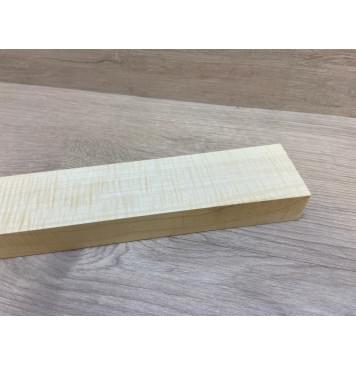 Клён Американский Белый Волнистый заготовка грифа для Безголовой гитары Радиал ААА Волна ААА  30х57-48х585 мм-4