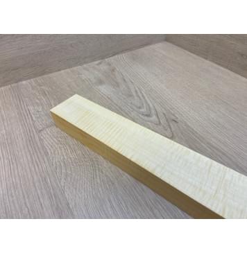 Клён Американский Белый Волнистый заготовка грифа для Безголовой гитары Радиал ААА Волна ААА  30х57-48х585 мм-6