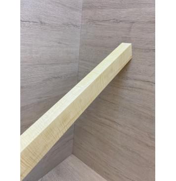 Клён Американский Белый Волнистый заготовка грифа для Безголовой гитары Радиал ААА Волна ААА  30х57-48х585 мм-12