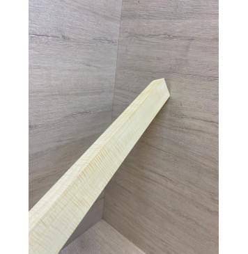Клён Американский Белый Волнистый заготовка грифа для Безголовой гитары Радиал ААА Волна ААА  30х57-48х585 мм-13