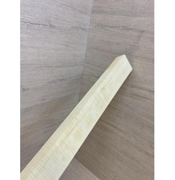 Клён Американский Белый Волнистый заготовка грифа для Безголовой гитары Радиал ААА Волна ААА  30х57-48х585 мм-19