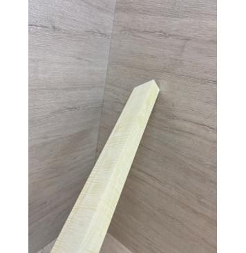 Клён Американский Белый Волнистый заготовка грифа для Безголовой гитары Радиал ААА Волна ААА  30х57-48х585 мм-18
