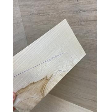 Клён Белый заготовка накладки на головку грифа Радиал АА 5х123х225 мм-4