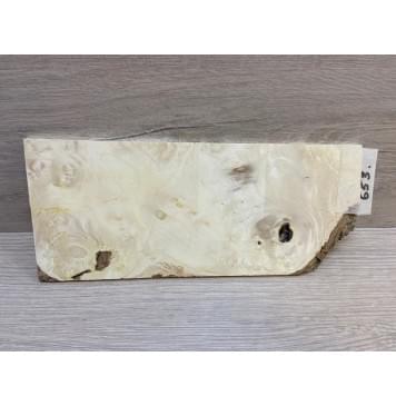 Клён Американский Каповый заготовка накладки на головку грифа Смешанный АА 4х95х200 мм-3