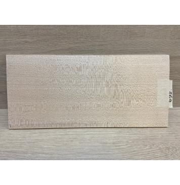 Клён Белый заготовка накладки на головку грифа Радиал ААА 4х120х255 мм-3