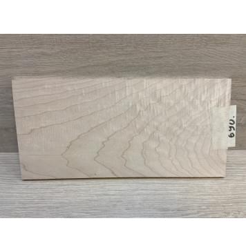 Клён Белый заготовка накладки на головку грифа Тангент АА 5х108х220 мм-3