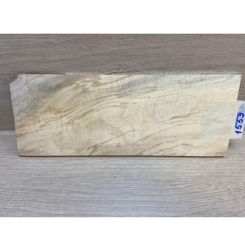 Клён Американский Волнистый заготовка накладки на головку грифа Смешанный ААА Волна А 5х103х265 мм-3