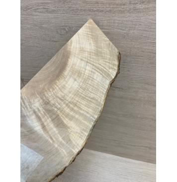 Клён Белый Явор, Волнистый заготовка накладки на головку грифа Смешанный ААА Волна А 4.8х120-75х220 мм-3