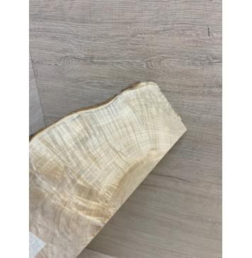 Клён Белый Явор, Волнистый заготовка накладки на головку грифа Смешанный ААА Волна А 4.8х120-75х220 мм-6