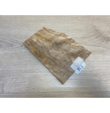 Берёза Болотная заготовка накладки на головку грифа Смешанный АА 9х110-143х190 мм-0
