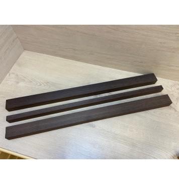 Венге заготовка грифа электрогитары Радиал ААА 35х(49.5-22.5-49.5)х795 мм - из 3х частей-0