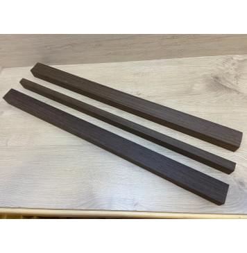 Венге заготовка грифа электрогитары Радиал ААА 35х(49.5-22.5-49.5)х795 мм - из 3х частей-6