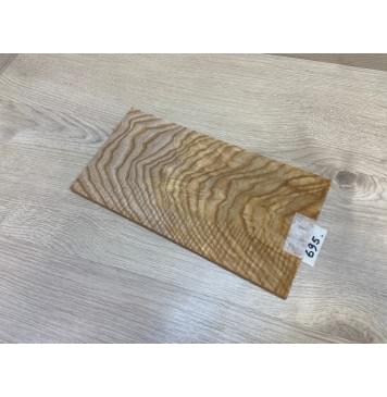 Ясень Оливковый Волнистый заготовка накладки на головку грифа Тангент АА Волна АА 7х145х270 мм-1