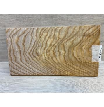 Ясень Оливковый Волнистый заготовка накладки на головку грифа Тангент АА Волна АА 7х145х270 мм-3