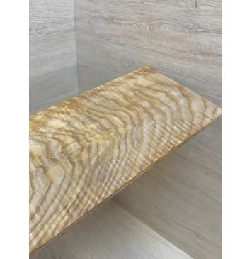 Ясень Оливковый Волнистый заготовка накладки на головку грифа Тангент АА Волна АА 7х145х270 мм-4