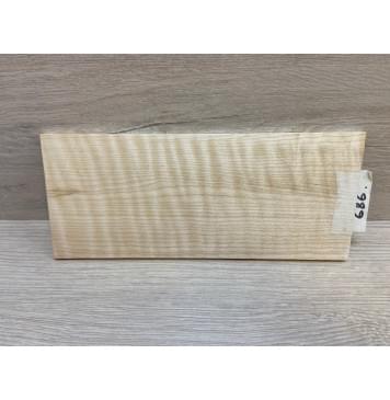 Клён Белый Явор, Волнистый заготовка накладки на головку грифа Радиал АА Волна АА 5х96х220 мм-4