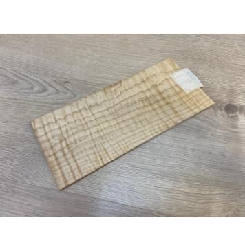 Клён Белый Явор, Волнистый заготовка накладки на головку грифа Смешанный ААА Волна ААА 6х120х265 мм-6