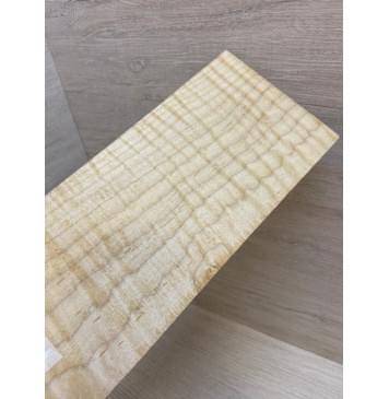 Клён Белый Явор, Волнистый заготовка накладки на головку грифа Смешанный ААА Волна ААА 6х120х265 мм-3