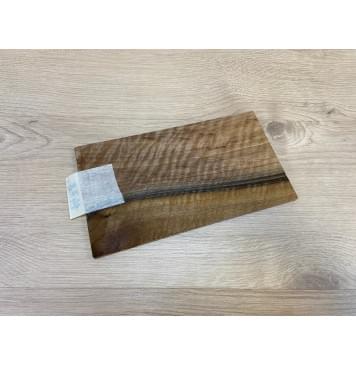 Орех Грецкий Волнистый заготовка накладки на головку грифа Смешанный АА Волна АА 5х124-117х210 мм-3
