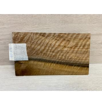 Орех Грецкий Волнистый заготовка накладки на головку грифа Смешанный АА Волна АА 5х124-117х210 мм-0