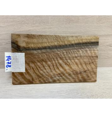 Орех Грецкий Волнистый заготовка накладки на головку грифа Смешанный АА Волна АА 5х124-117х210 мм-4