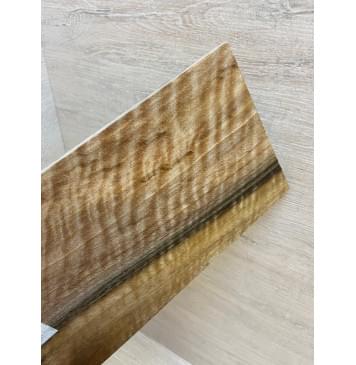 Орех Грецкий Волнистый заготовка накладки на головку грифа Смешанный АА Волна АА 5х124-117х210 мм-5