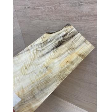 Тополь Болотный Волнистый заготовка накладки на головку грифа Смешанный ААА Волна АА 4х100-114х220 мм-6