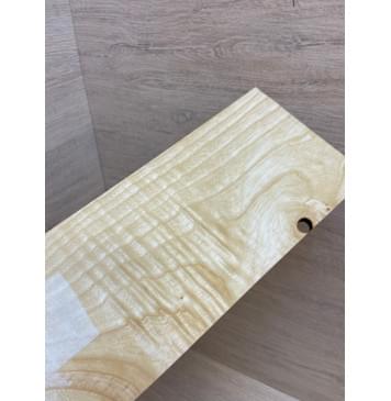 Ясень Белый Волнистый заготовка накладки на головку грифа Смешанный ААА Волна АА 4х114х245 мм-0