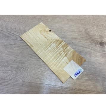 Ясень Белый Волнистый заготовка накладки на головку грифа Смешанный ААА Волна АА 4х114х245 мм-0