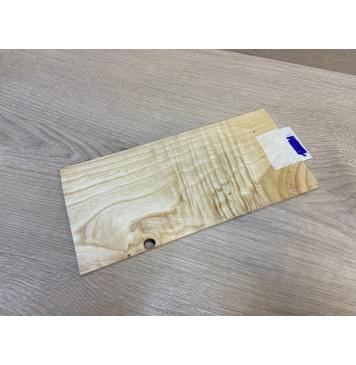 Ясень Белый Волнистый заготовка накладки на головку грифа Смешанный ААА Волна АА 4х114х245 мм-1