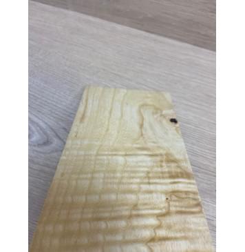 Ясень Белый Волнистый заготовка накладки на головку грифа Смешанный ААА Волна АА 4х114х245 мм-7