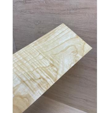 Ясень Белый Волнистый заготовка накладки на головку грифа Смешанный ААА Волна АА 4х114х245 мм-6