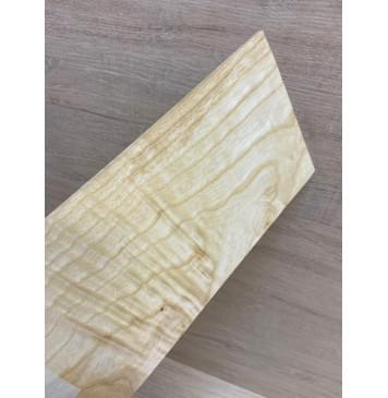 Ясень Белый Волнистый заготовка накладки на головку грифа Смешанный ААА Волна АА 4х114х245 мм-8