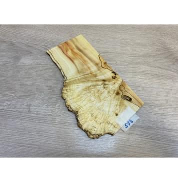 Клён Американский Каповый заготовка накладки на головку грифа Смешанный АА 6х110-145х250 мм-0