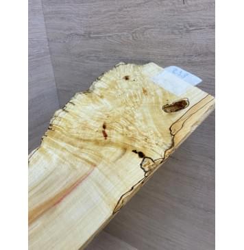 Клён Американский Каповый заготовка накладки на головку грифа Смешанный АА 6х110-145х250 мм-4