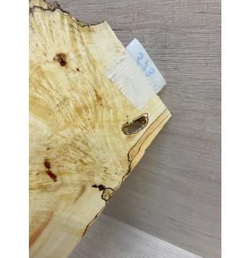 Клён Американский Каповый заготовка накладки на головку грифа Смешанный АА 6х110-145х250 мм-6