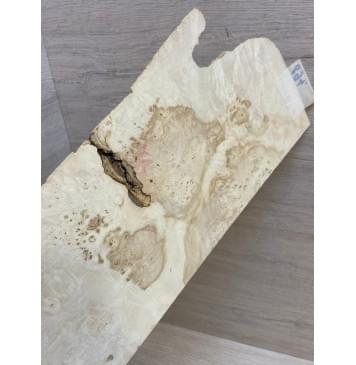 Клён Американский Каповый заготовка накладки на головку грифа Смешанный ААА Волна ААА 2х140х370 мм-1