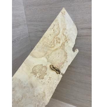 Клён Американский Каповый заготовка накладки на головку грифа Смешанный ААА Волна ААА 2х140х370 мм-4