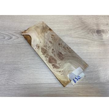 Карагач Кап заготовка накладки на головку грифа Смешанный ААА 7х97х220 мм-0