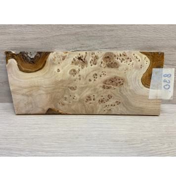 Карагач Кап заготовка накладки на головку грифа Смешанный ААА 7х97х220 мм-2