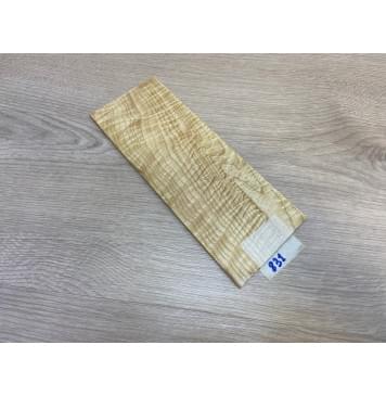 Ясень Белый Волнистый заготовка накладки на головку грифа Смешанный ААА Волна ААА 4х92х235 мм-0