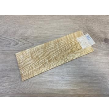 Ясень Белый Волнистый заготовка накладки на головку грифа Смешанный ААА Волна ААА 4х92х235 мм-5