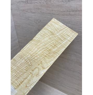 Ясень Белый Волнистый заготовка накладки на головку грифа Смешанный ААА Волна ААА 4х92х235 мм-3