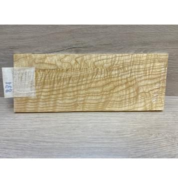 Ясень Белый Волнистый заготовка накладки на головку грифа Смешанный ААА Волна ААА 4х92х235 мм-7